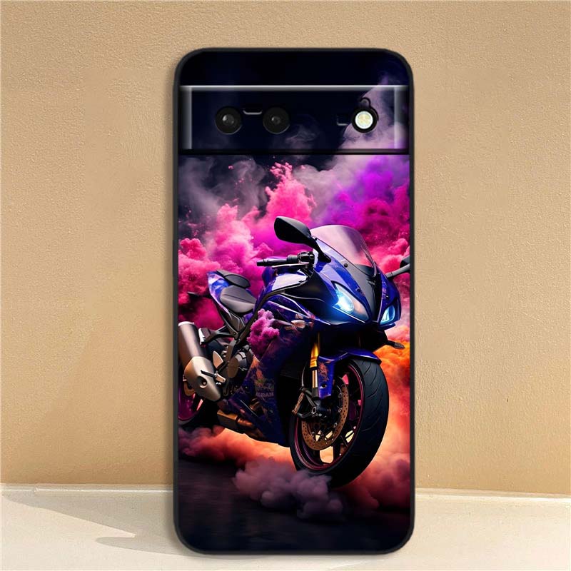 

Model Rider Cool For Google Pixel 10 9a 9 8A 8 7 7A 6 6A Pro XL 2024 5G Black Soft TPU Silicone Phone Case Google Pixel 6a