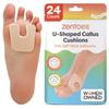 ZenToes U-Shaped Felt Callus Pads, Beige, 24 Count