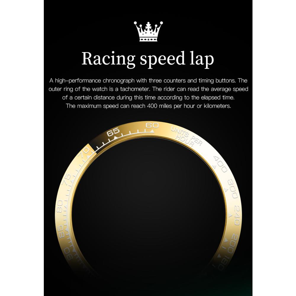 OLEVS New Quality Three-eye Watch Luminous Waterproof Multifunctional Automatic Mechanical Watch for Men