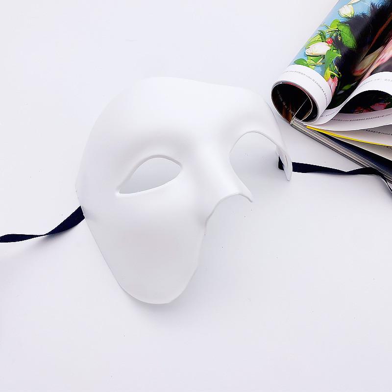 Masquerade Male Halloween Mask With Half Face Design For Adults Party Cosplay