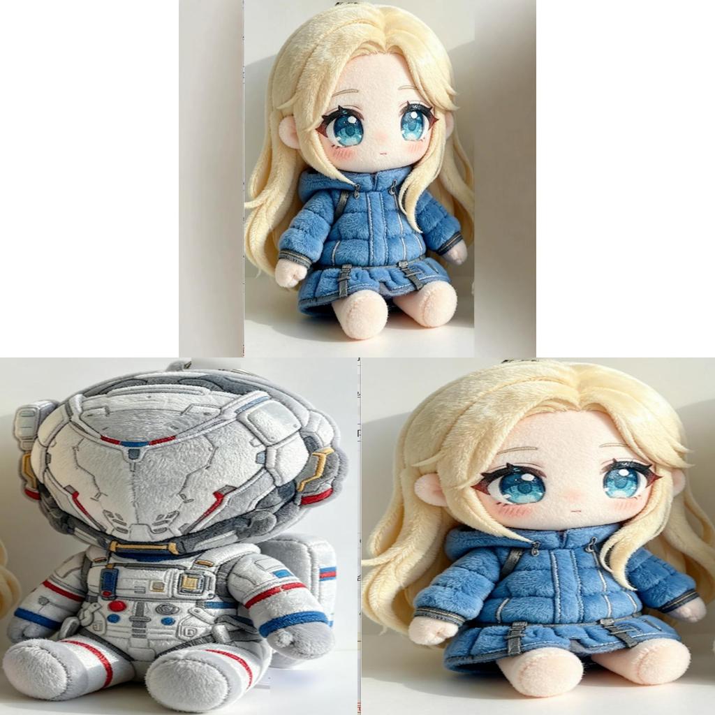 Pragmata Hugh Diana Plush Toy Game Character Stuffed Doll Collectible Soft Fluffy Figure Gift