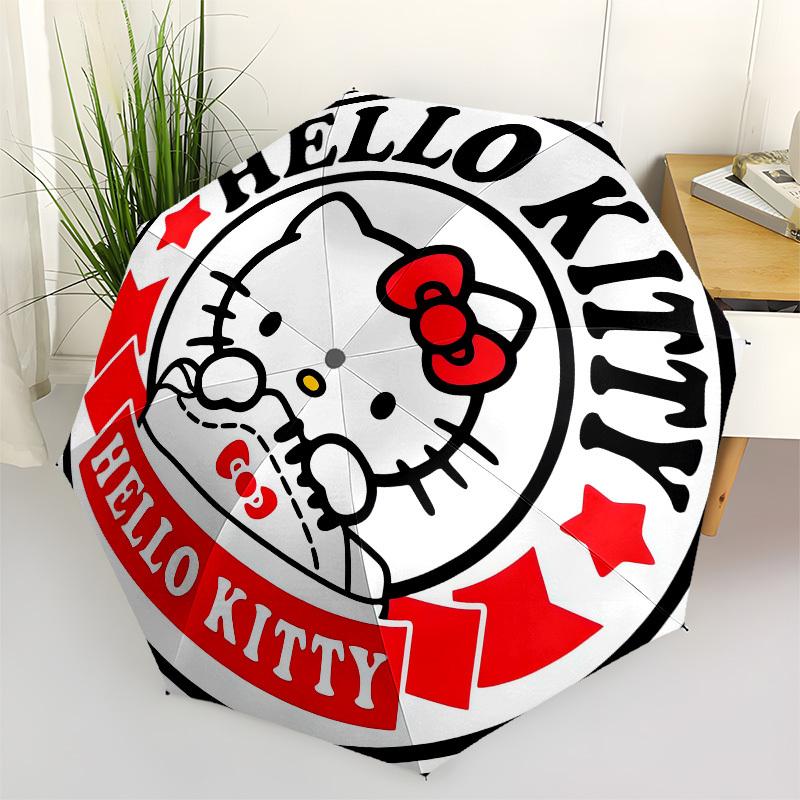 

1pc Hello Kitty Sticker Umbrella with Plastic Handle,Suitable for All Seasons Home Travel Outdoor UmbrellaSanlio090