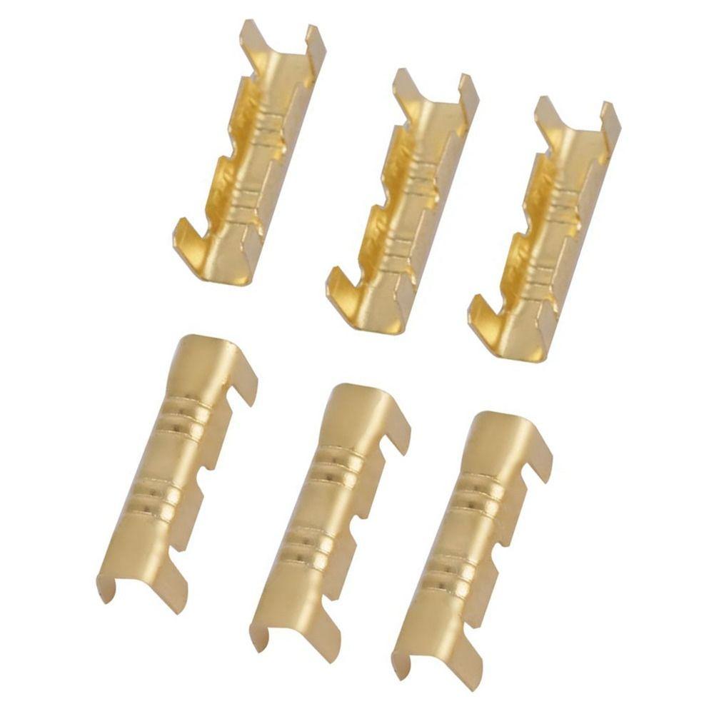 100 PCS Non-Insulated Crimp Terminals Brass Wire Connector U-Shaped Terminal  Electricity