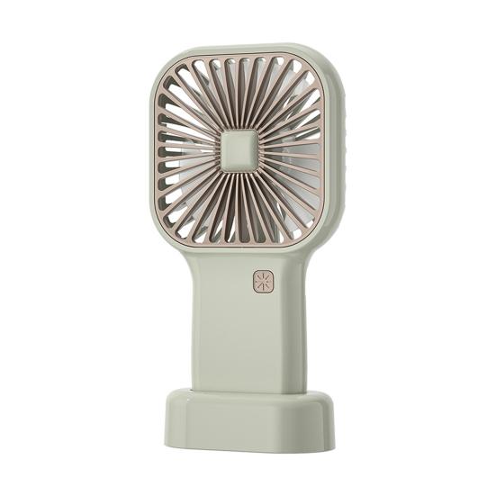 Portable Handheld Fan with Ice Cooling 6 Gear Wind Mini Personal Fans with Detachable Base Lightweight Rechargeable Fan for Office Travel Camping