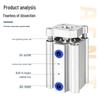 HNYH Thin 3-Axis 3-Rod Pneumatic Cylinder
