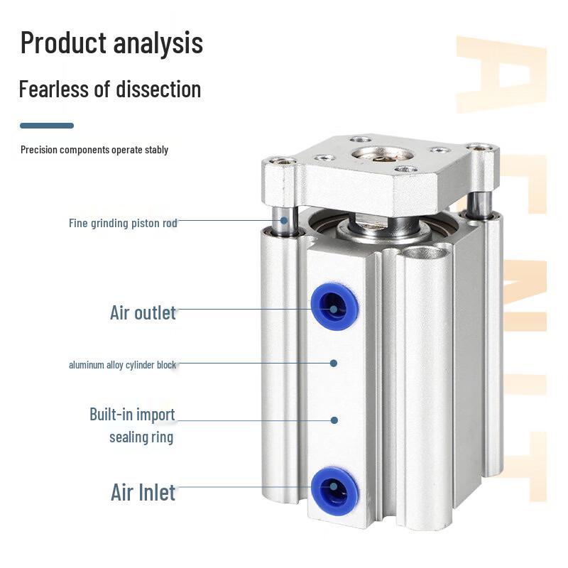 HNYH Thin 3-Axis 3-Rod Pneumatic Cylinder