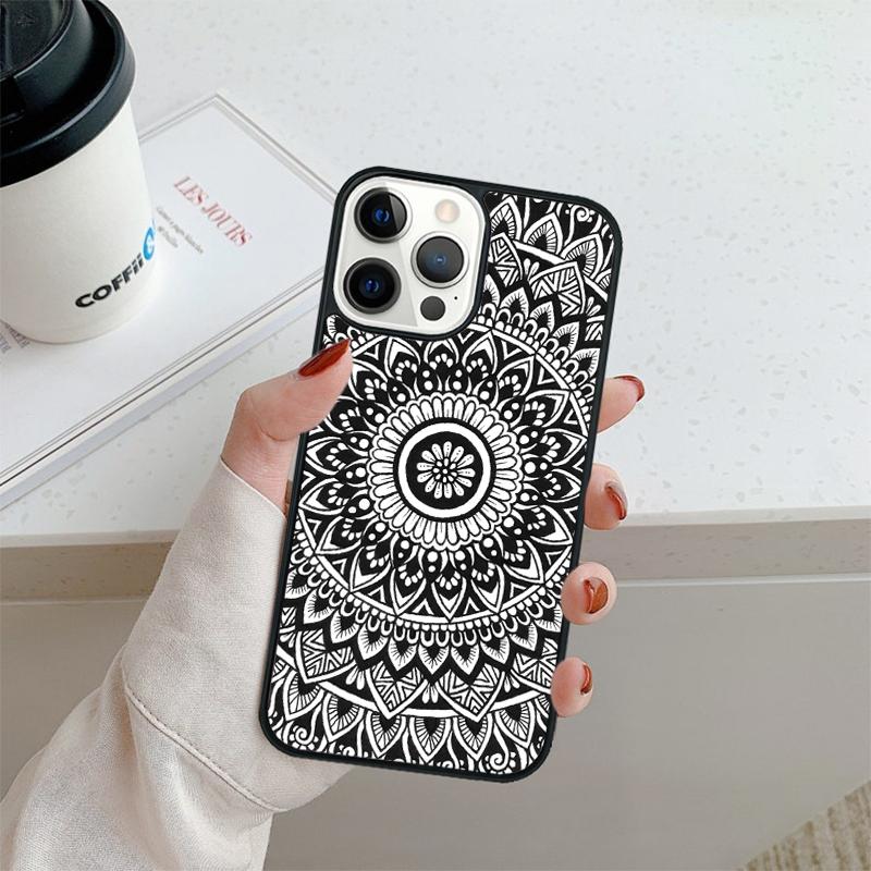 Indian Pattern Mandala Phone Case For iPhone 17 Air 16 Pro Max 15 14 Plus 12 13 Shell Cover Coque