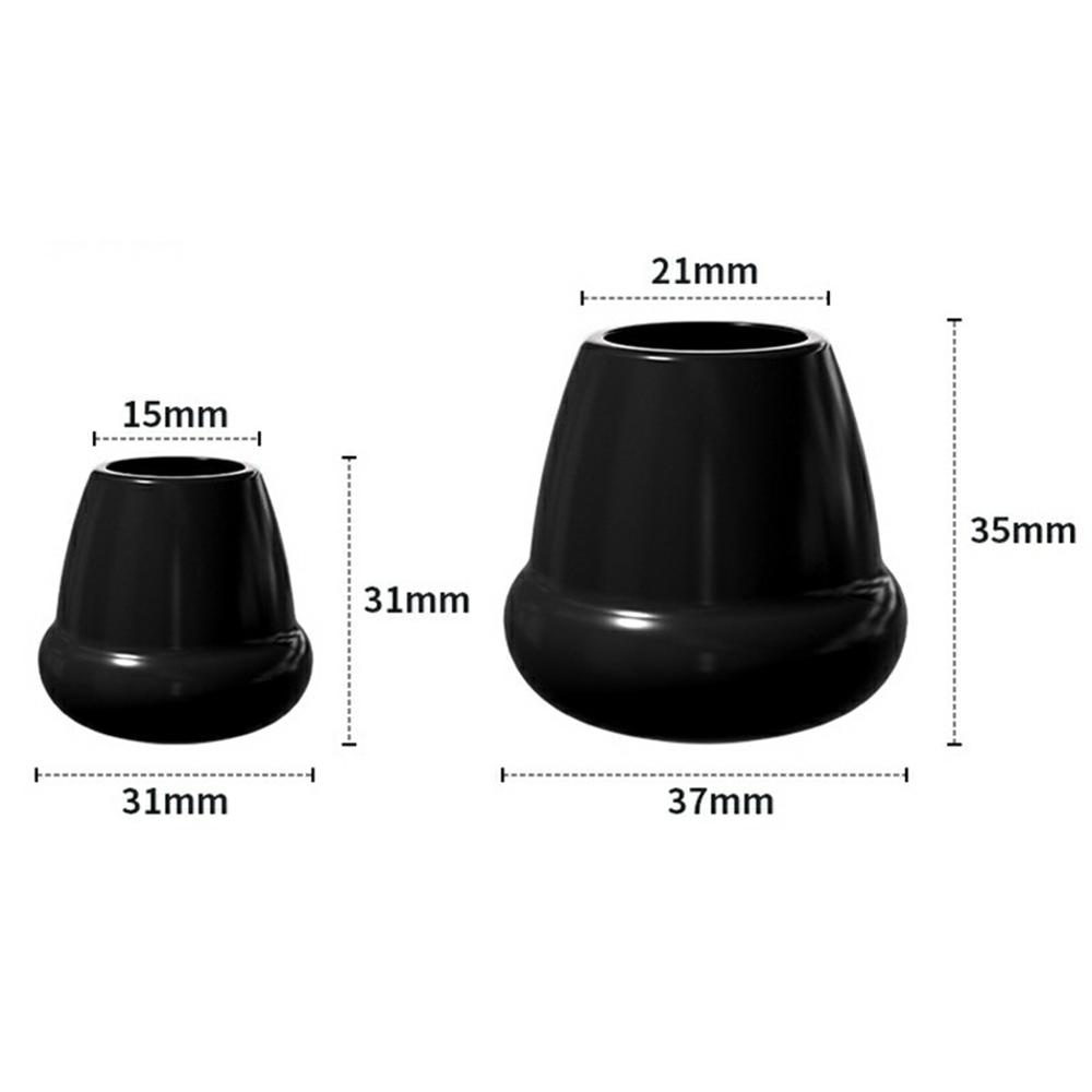 4Pcs Size L Chair Leg Covers Anti Scratch Floor Protectors Non Slip Silicone Furniture Feet Pads for 22-25mm Diameter