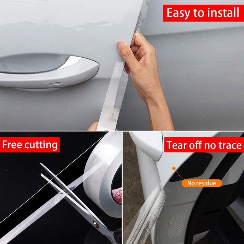 7x300cm Universal Auto Anti-Scratch Protector Waterproof Mildew-Proof Tape Stickers For Door Sill Trunk Kitchen Corners