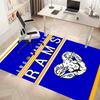 Los Angeles Rams Logo Print Area Rug - Soft, Washable Non-Slip Indoor Mat for Office Chairs, Living Room, Home Office Decorative Rug