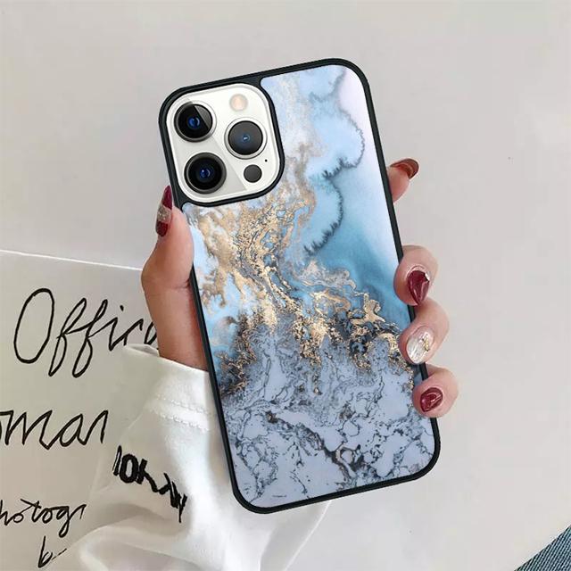 

Чехол-бампер с текстурой мрамора и каменным узором для iPhone 17 Air 15 16 14 13 12 Pro Max 11 Pro Max Plus Coque Shell iPhone 16