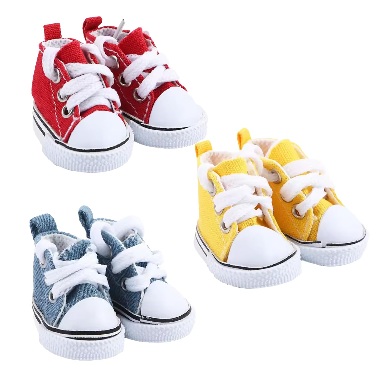 

Набор кукольной обуви nijimomo: 3 пары кроссовок в эмалевом стиле для кукол и мягких игрушек (кроссовки)