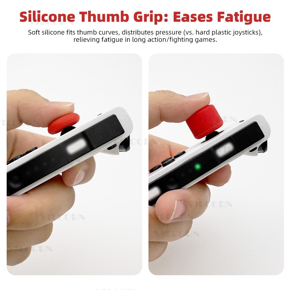 Silicone Rubber Joystick Grips For Switch JoyCon ThumbSticks Cap for Switch Oled Lite Higher Joystick Cap Great For Big Hands