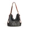 Large Capacity Denim Tote Bag with A Relaxed Style for Casual Cross-body or Double-back Carrying - Double-shoulder Bag Casually