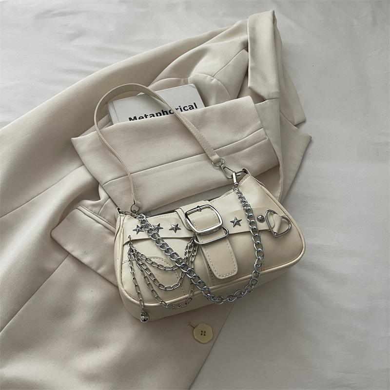 Women S Korean Style Simple Casual Handbag Vintage Fashion Underarm Shoulder Bag
