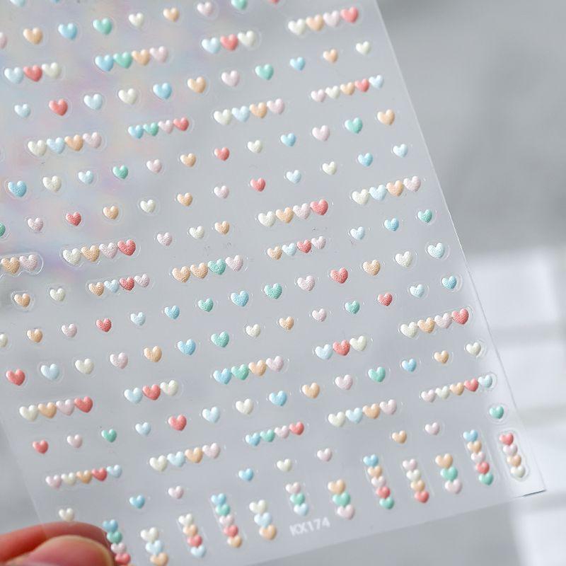

New Craft Macaron Heart Kx174 Nail Art Sticker kx174 (stereo)