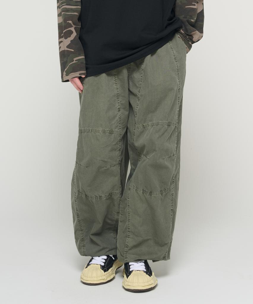 CARGOBROS Pig Cut Wide Balloon Pants (Khaki)