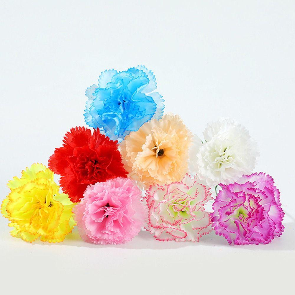 10 buc Garoafă Artificială Multicoloră Atingere Reală Floare Simulare Flori Noi False Ziua Mamei