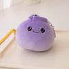 Funny Soft Dolls Rice Bao Plush Face Food Cartoon Steamed Stuffed Bun Bao Zi Key Holder Plush Dumplings Keychain Hanging Doll