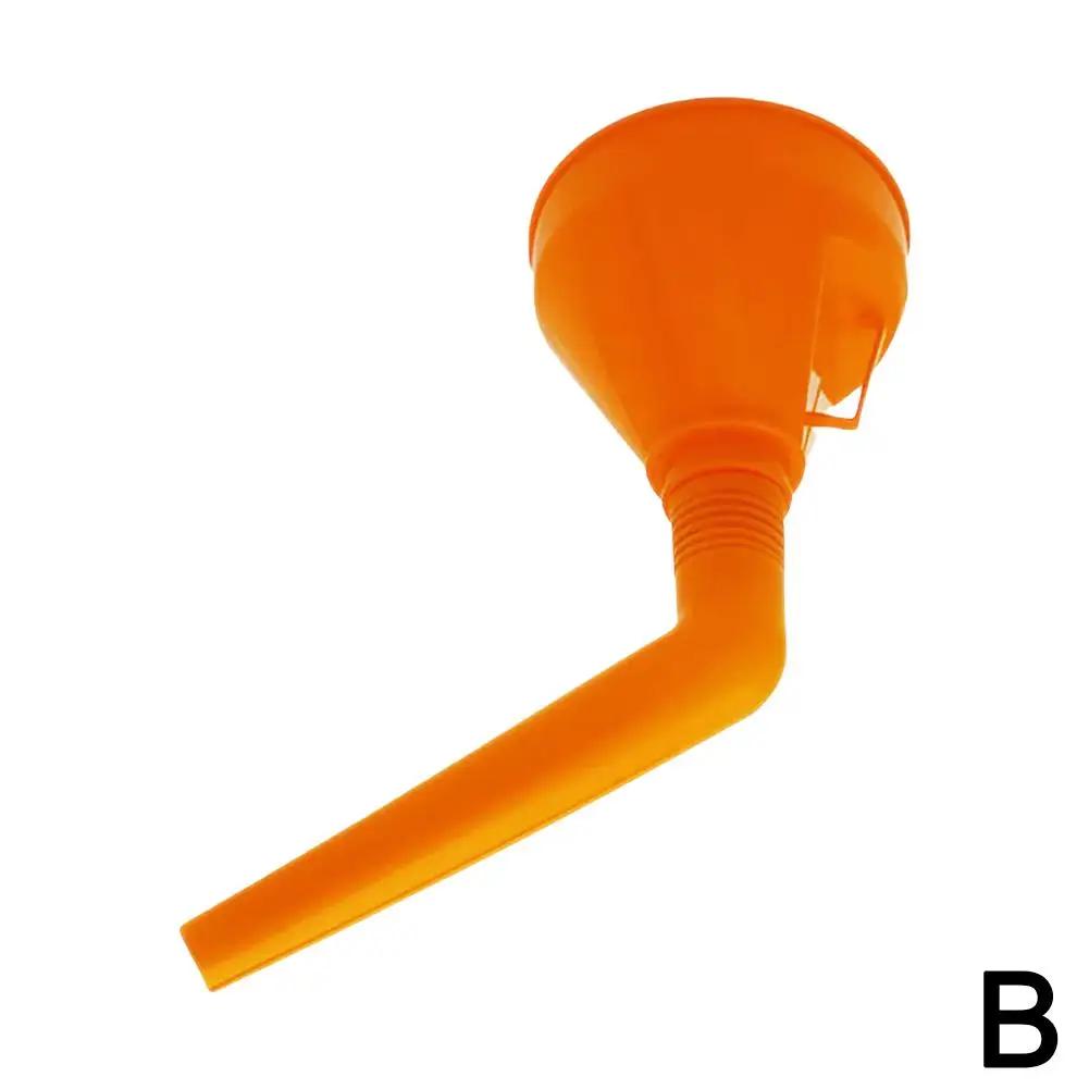 Car And Motorcycle Fuel Funnel, Oil Pouring Device Plastic Nozzle Filter Oil Long Leakage Extended Household Screen V8Q3