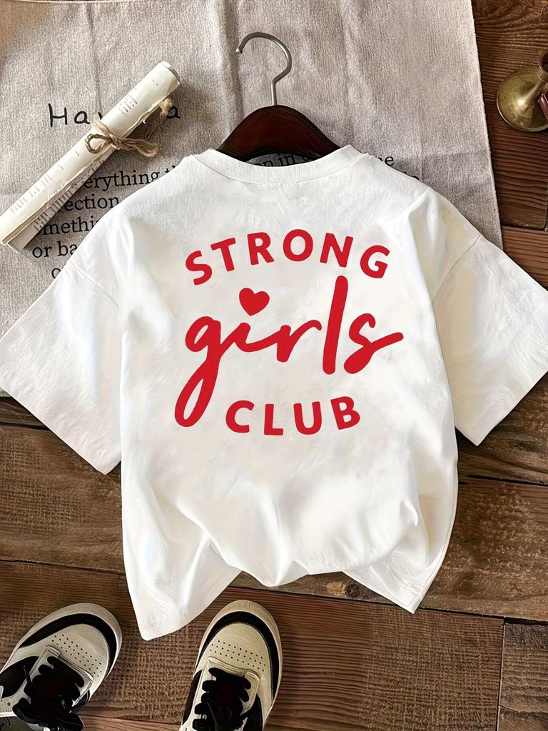 European Bestseller: Women's American Niche Short Sleeve Loose Letter Print T-shirt