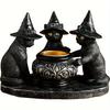 Halloween Skull Candlestick Scary Decor Escape Room Prop Horror Bone Candle Holder