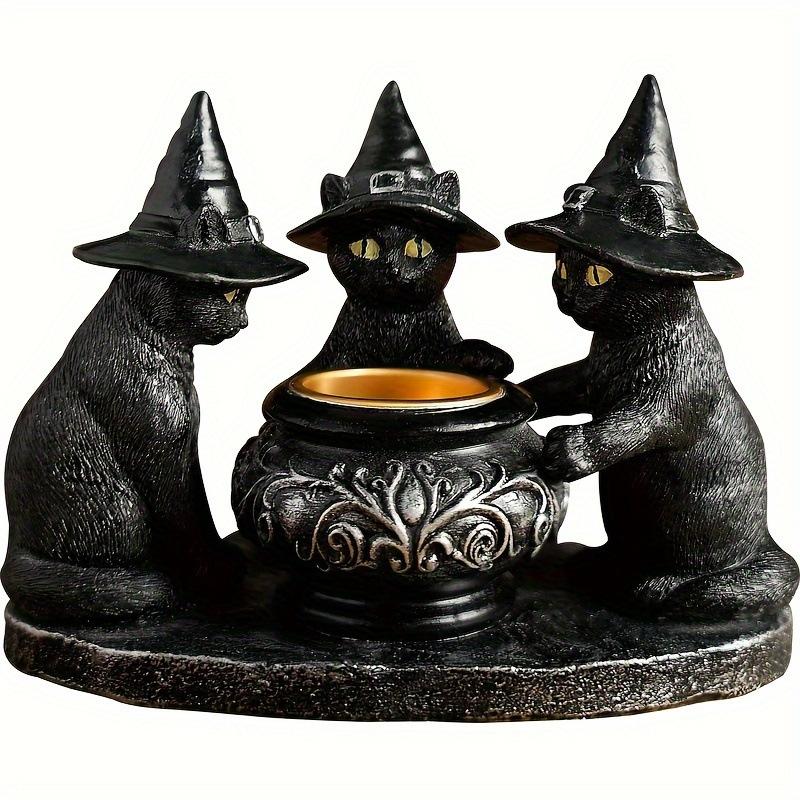 Halloween Skull Candlestick Scary Decor Escape Room Prop Horror Bone Candle Holder