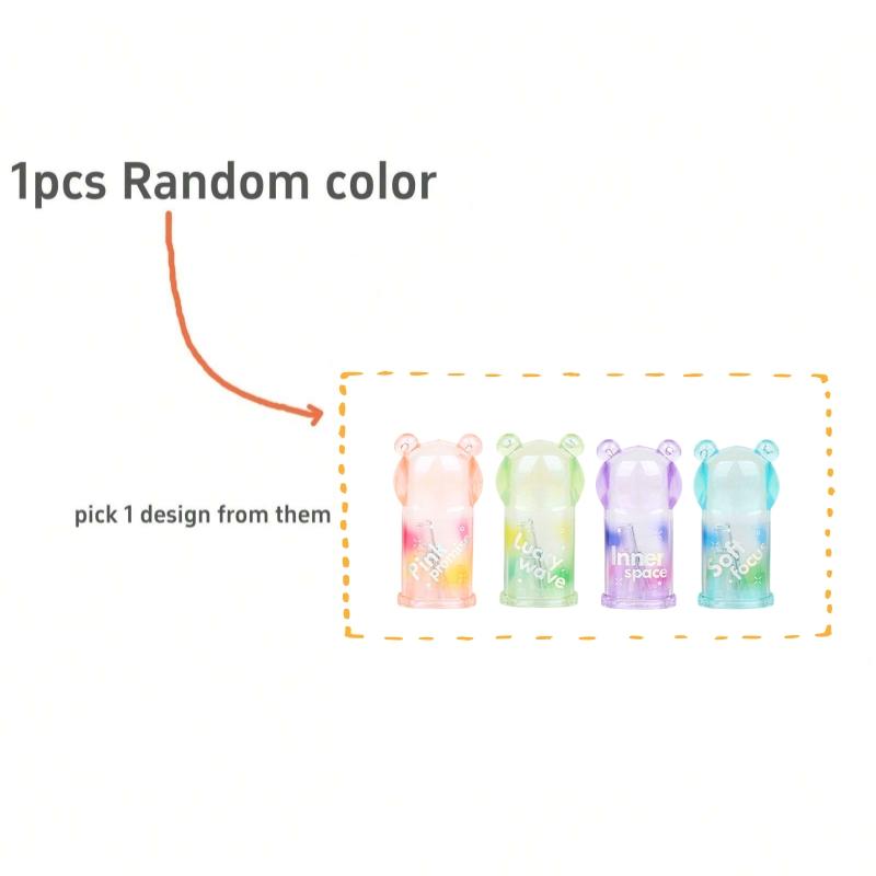 

1/2/4pcs Soul Color Pencil Sharpeners Transparent Gradient Colors Portable Sized One-hole Sharpener for Pen Stationery