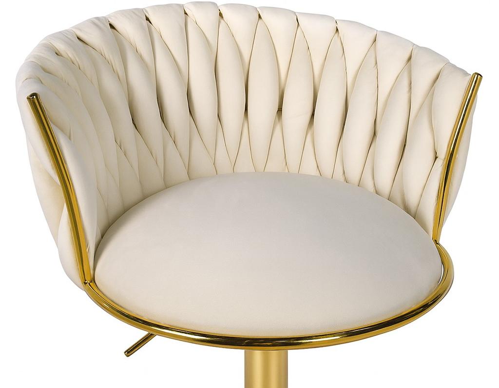 MIG stool - beige / gold base x 1