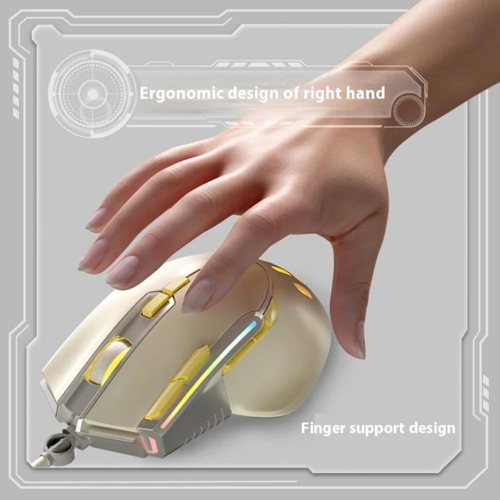 

Charging Desktop Computer Mous Mechanical Optoelectronic Mouse Office Wired