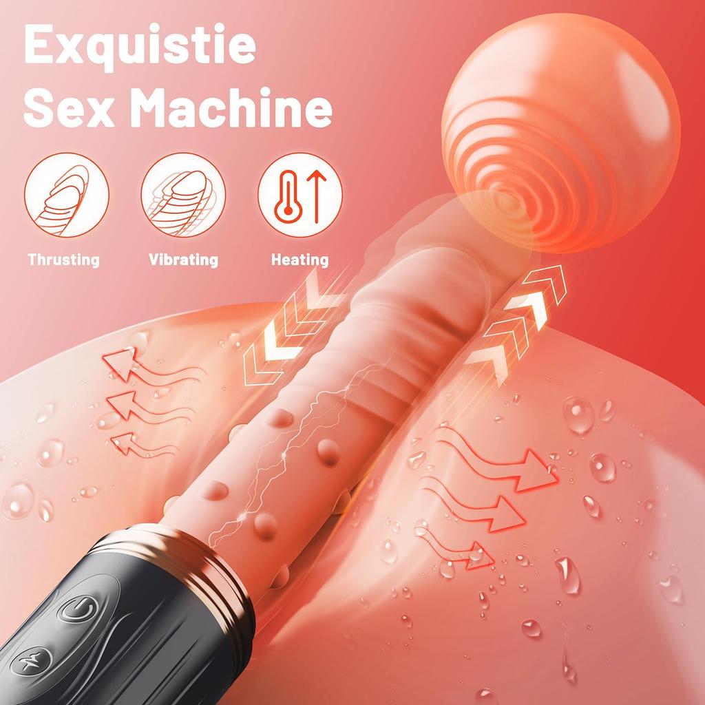 Heated Remote Vibrator 10 G-Spot/Anal Modes 10 Vibrations Suction Cup Dual-Purpose Sex Toy Women Couples