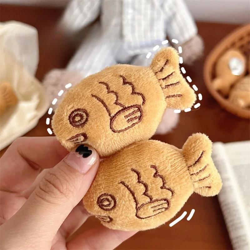 1Pc Japanese Mini Cute Cartoon Plush Snapper 3D Badge Brooch Kawaii Taiyaki Sweater Backpack Clothes DIY Personalized Decor Pins