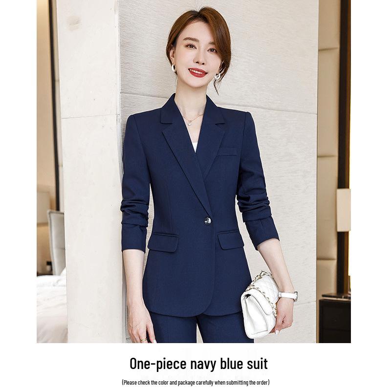 Women's High-End Korean Style Blazer Suit - Professional Workwear for Autumn/Winter