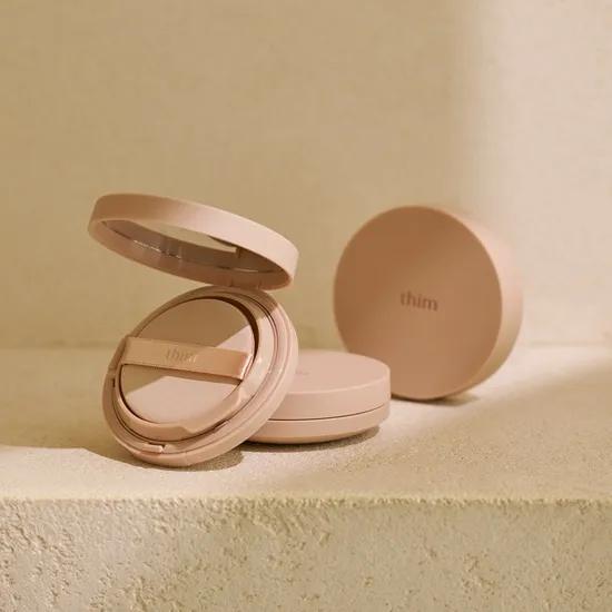 Ddim Luminous Skin Cushion Set [Composition: Main Product 15g (1 Built-in Puff) + Refill 15g (1 Built-in Puff)]
