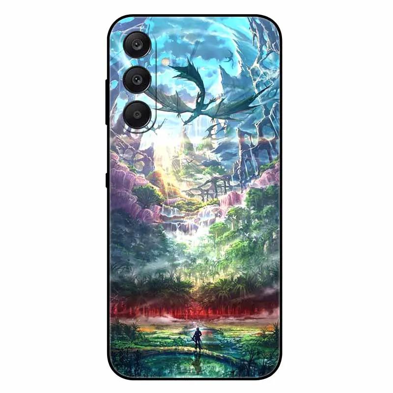 For SAMSUNG A17 5G Case TPU Soft Silicone Cover Space Wolf Shockproof Cover For Samsung GalaxyA17 5G Coque Cartoon Bumper A17 5G