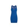 X Wilson Collaboration Solid Color Brand Logo Printed French Style Short Tight Sleeveless Dress Women Dresses Blue W91W314329WNVJ