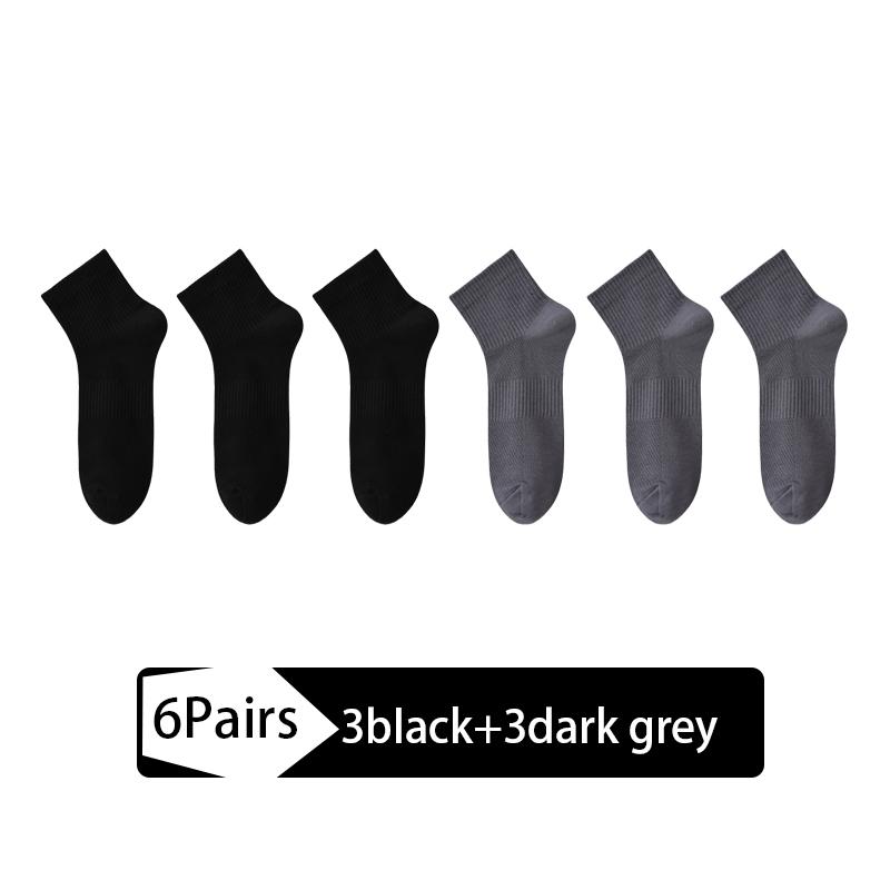 6Pairs High Quality Men's Mesh Socks Combed Cotton95% New Casual Breathable Socks Man Stripe Male Sock EU39-45