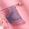 Women Mid‑Low Waist Sheer Mesh Panties Scalloped Lace Trim Double Bows Decor Soft Breathable Sweet Ladies Briefs Underwear Lingerie