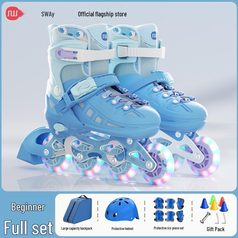 

Sway Swis Професійні роликові ковзани для початківців для дітей та дорослих - Однорядні з гальмом. Large [37-41] 12 to Adult