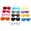 Heart-Shaped Sunglasses Kids Girl Boy Jelly Colored Love Sunglasses Children Pc Lens For Summer Beach Outdoor Activities