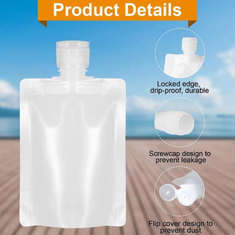 30/50/100ml Refillable Packaging Bags Travel Essentials Lotion Cosmetics Shampoo Shower Gel Portable Bags Makeup Fluid Bottles