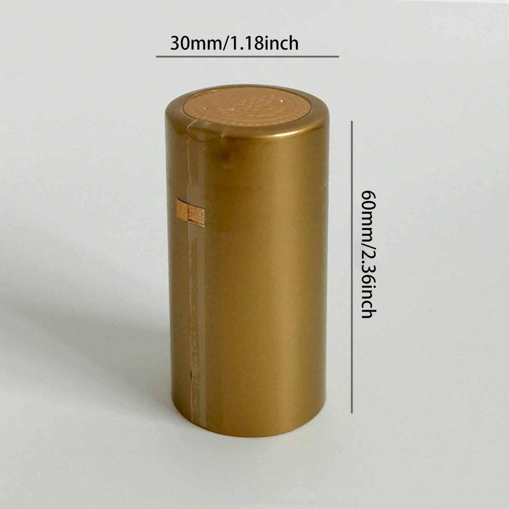 100Pcs Wine Bottle Caps Fashion DIY Lightweight Portable Heat Shrink Capsules