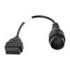 Durable OBD2 Adapter Black Diagnostic Cable Adapter Cable for Iveco Truck Professional Use
