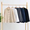 Camisas informales de estilo chino para hombre, camisa tradicional de Kung Fu y Tai Chi, abrigo, traje Tang, chaqueta de uniforme, ropa para hombre