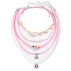 Fashion Shell Necklace With Pearl Beads Multilayered For Women And Men