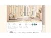 No-Punch Light-Blocking Bay Window Curtain Fabric for Bedrooms