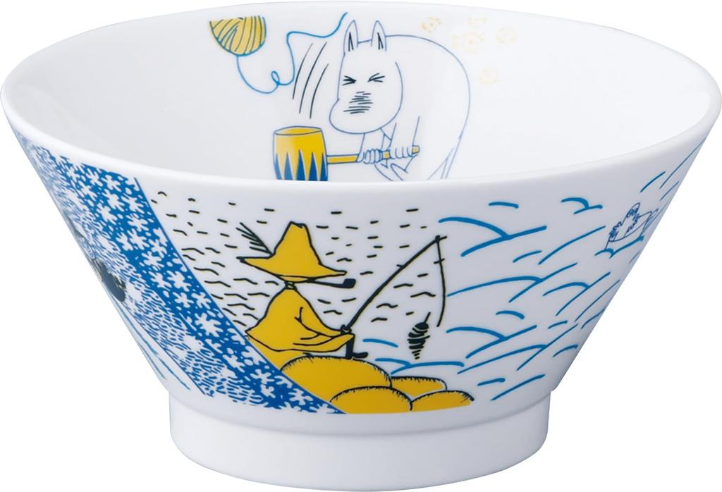 Moomin Noodle Bowl (1000ml) Ramen Bowl (Moomin) Aina Series, Made In Japan, Yamaka Shoten MM8501-311