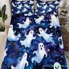 Cute Ghost Bedding Set For Boys, Girls, Teenagers, Bats, Pumpkin Lanterns, Halloween