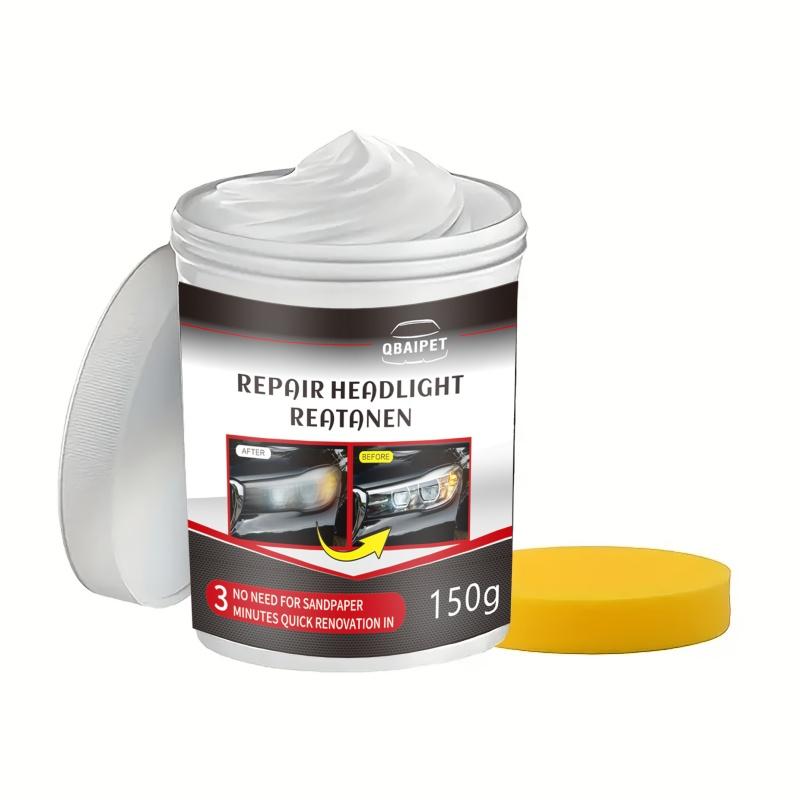 Auto Scheinwerfer Reparatur- und Polierset, Scheinwerfer-Reparaturset, Auto Scheinwerfer Polier-Reinigungs-Paste, Scheinwerferpflegemittel
