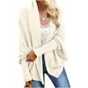 Women's Knitted Shawl Sweater Bat Sleeve Large Size Knitted Cardigan Sweater Coat